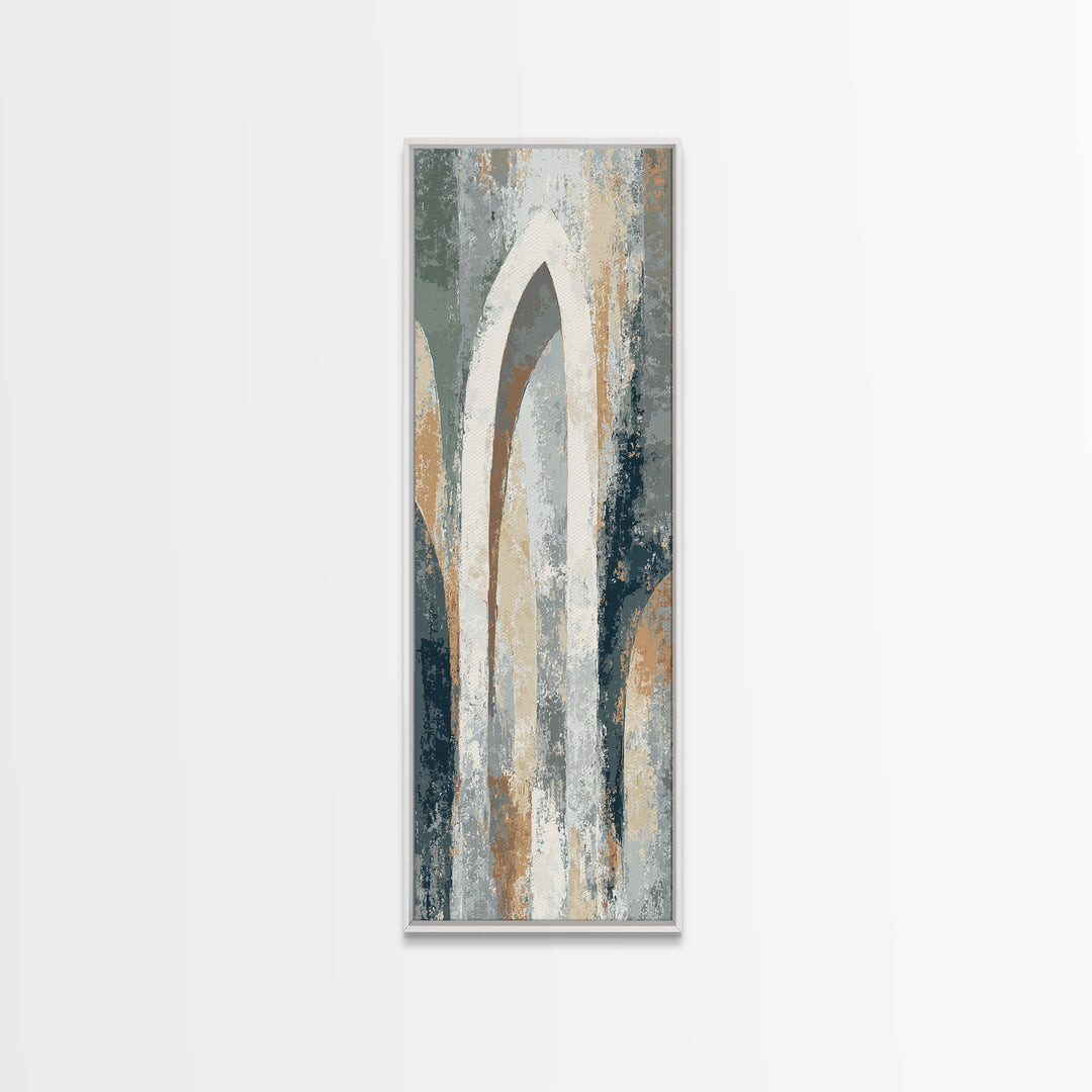 Warm Abstract Arches Canvas Print, Guest Bedroom Art, Home, Bedroom Decor, Guest, Bedroom Wall Art, Bedroom Wall Decor, GBA-1x3-39