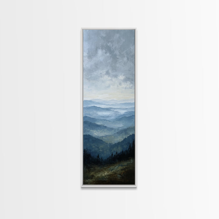 Soft Mountain Horizon Canvas Print, Guest Bedroom Art, Printable Wall Art, Bedroom Decor, Fine Art, Guest, Bedroom Wall Decor, GBA-1x3-43