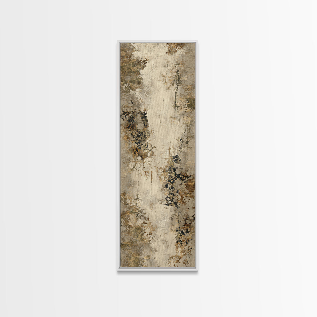 Warm Terracotta Shapes Canvas Print, Guest Bedroom Art, Gallery Decor, Bedroom Decor, Fine Art, Guest, Contemporary Art, GBA-1x3-82