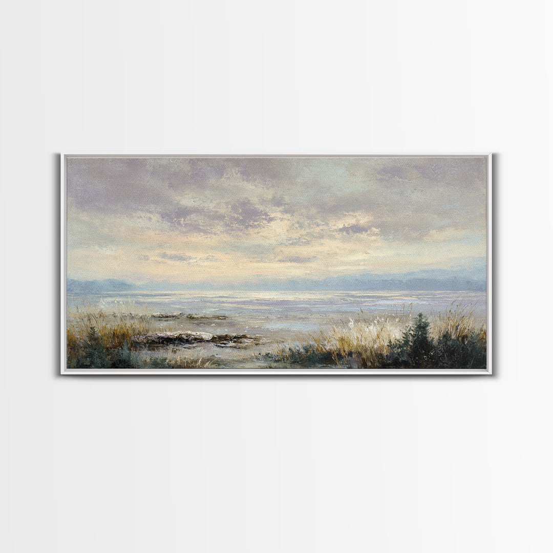 Romantic Cloudscape in Blush and Ivory Canvas Print, Guest Bedroom Art, Printable Wall Art, Bedroom Decor, Fine Art, Guest, GBA-2x1-31