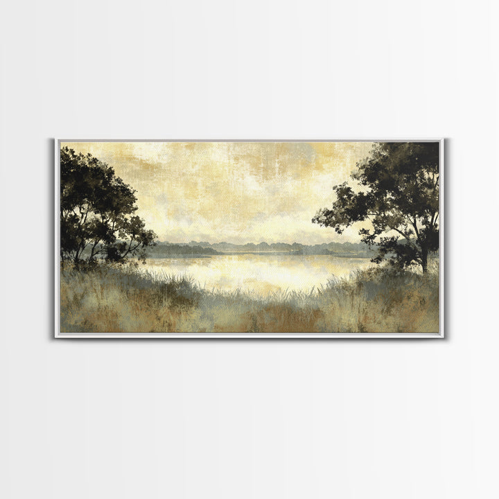 Monochrome Forest Silhouette Canvas Print, Guest Bedroom Art, Wall Decor, Bedroom Decor, Fine Art, Guest, Living Room Decor, GBA-2x1-57