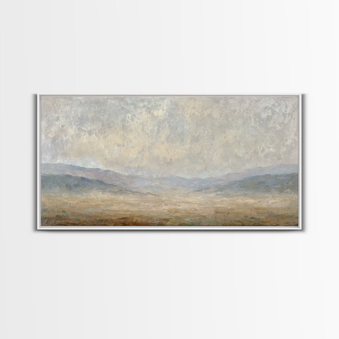Gentle Rain over Distant Hills Canvas Print, Guest Bedroom Art, Printable Wall Art, Bedroom Decor, Watercolor Art, Guest, GBA-2x1-68