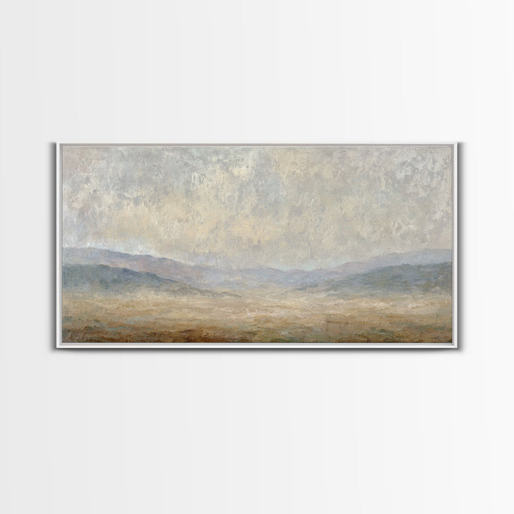 Gentle Rain over Distant Hills Canvas Print, Guest Bedroom Art, Printable Wall Art, Bedroom Decor, Watercolor Art, Guest, GBA-2x1-68
