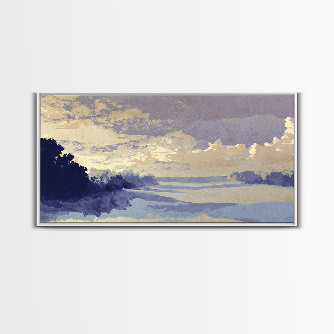 Warm Terracotta Shapes Framed Canvas Print, Guest Bedroom Art, Poster, Bedroom Decor, Fine Art, Guest, Farmhouse Decor, GBA-2x1-90