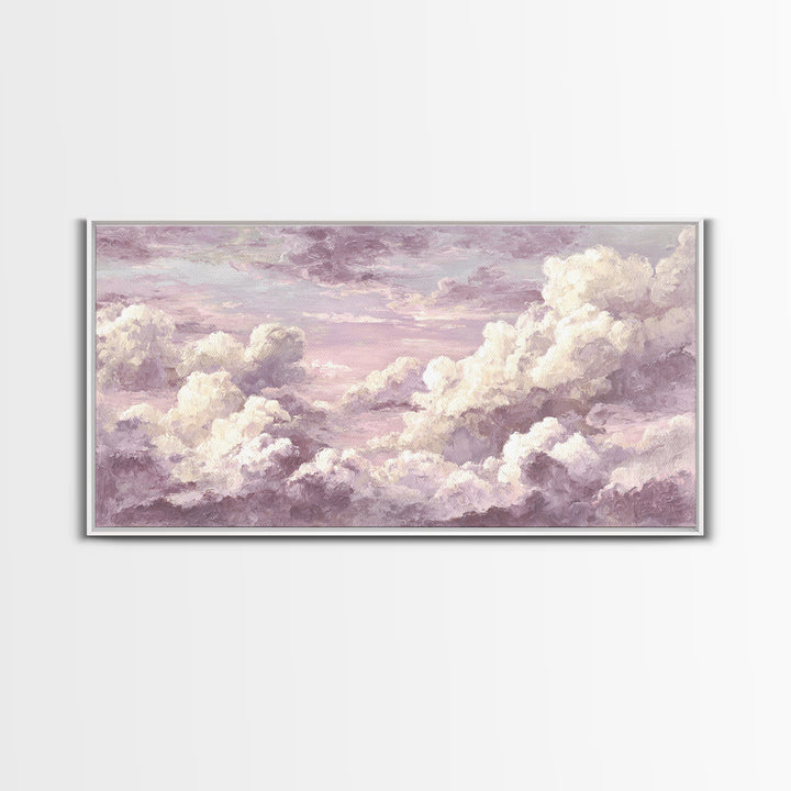 Quiet Lake Landscape at Early Morning Canvas Print, Guest Bedroom Art, Wall Decor, Bedroom Decor, Oil Painting, Guest, GBA-2x1-94