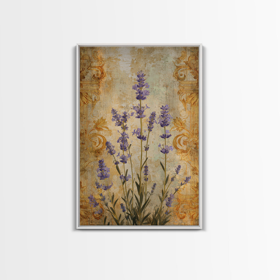 Lavender Field under Pale Sky Canvas Print, Guest Bedroom Art, Fine Art Print, Bedroom Decor, Watercolor Art, Guest, Poster, GBA-2x3-27