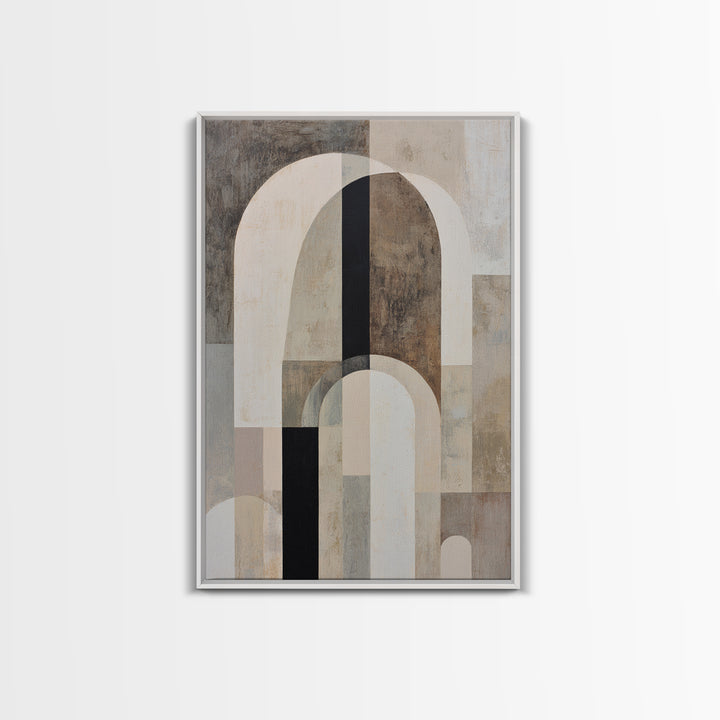 Warm Abstract Arches Framed Canvas Print, Guest Bedroom Art, Wall Decor, Bedroom Decor, Abstract Art, Guest, Living Room Decor, GBA-2x3-59