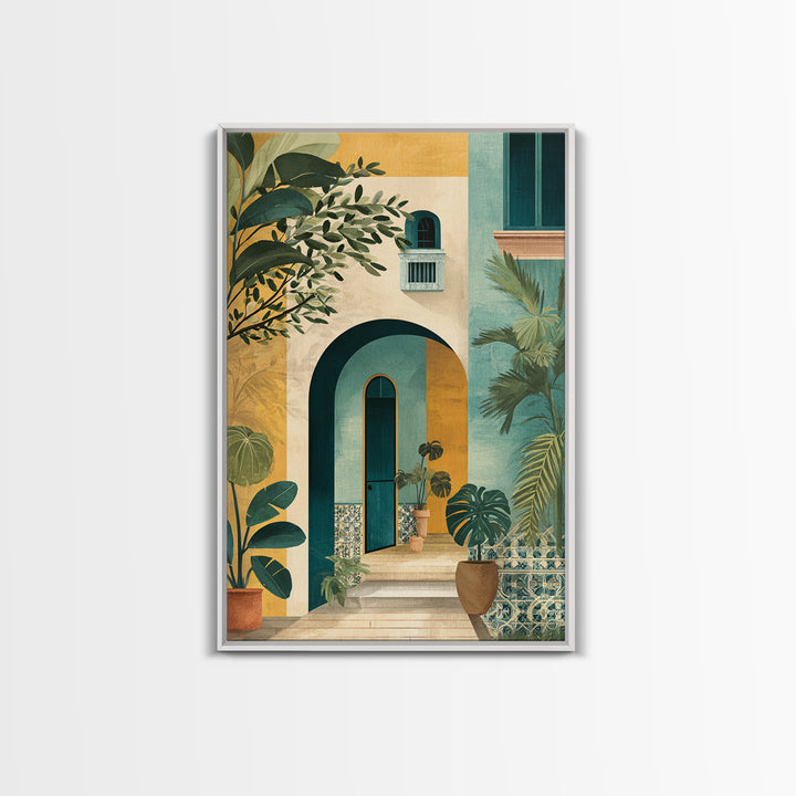 Olive Branch Still Life Framed Canvas Print, Guest Bedroom Art, Bedroom Decor, Watercolor Art, Guest, Funky Wall Art, GBA-2x3-73