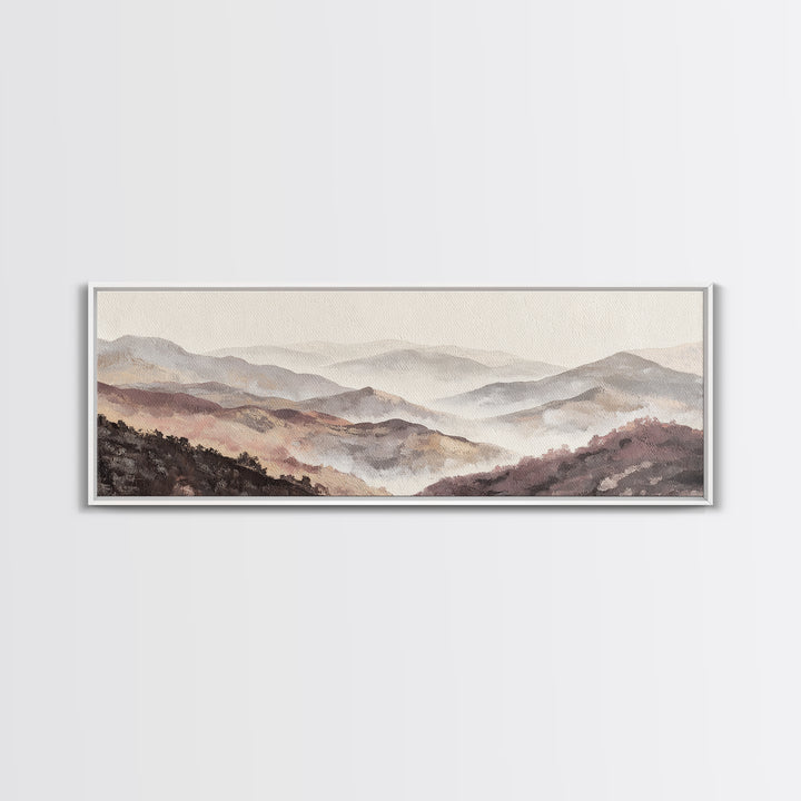 Gentle Rain over Distant Hills Canvas Print, Guest Bedroom Art, Gallery Decor, Bedroom Decor, Fine Art, Guest, Contemporary Art, GBA-3x1-40