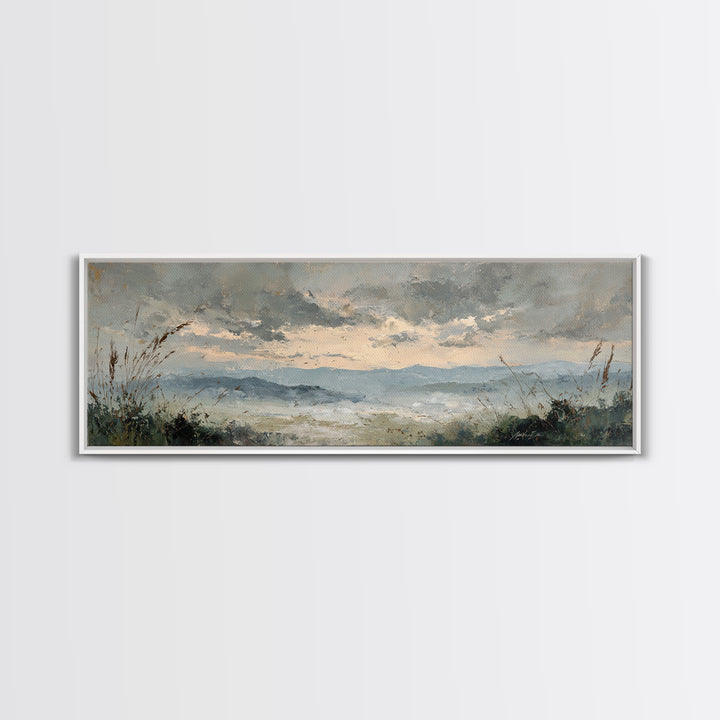Romantic Cloudscape in Blush and Ivory Canvas Print, Guest Bedroom Art, Framed Wall Art, Bedroom Decor, Fine Art, Guest, GBA-3x1-75