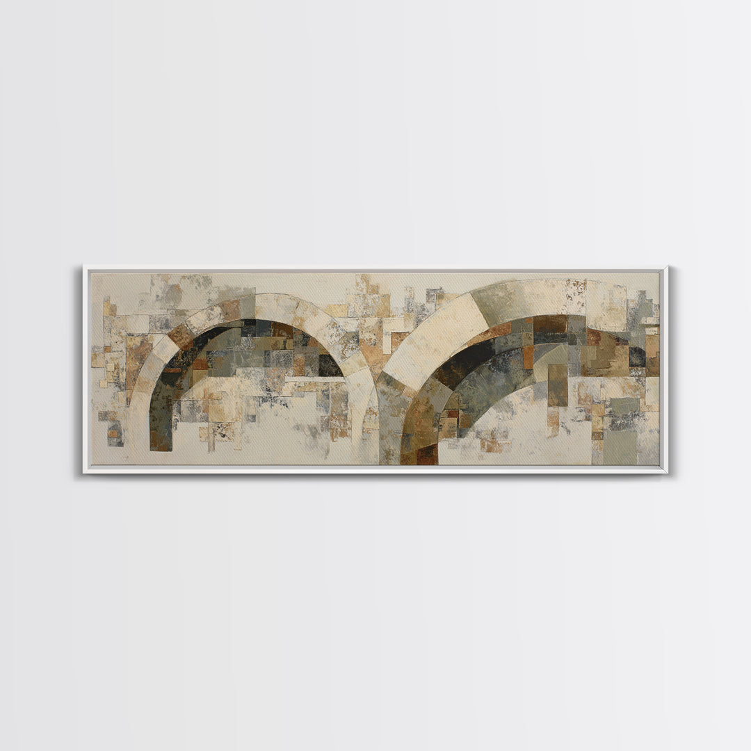 Warm Abstract Arches Canvas Print, Guest Bedroom Art, Room Decor, Bedroom Decor, Abstract Art, Guest, Printable Wall Art, GBA-3x1-91