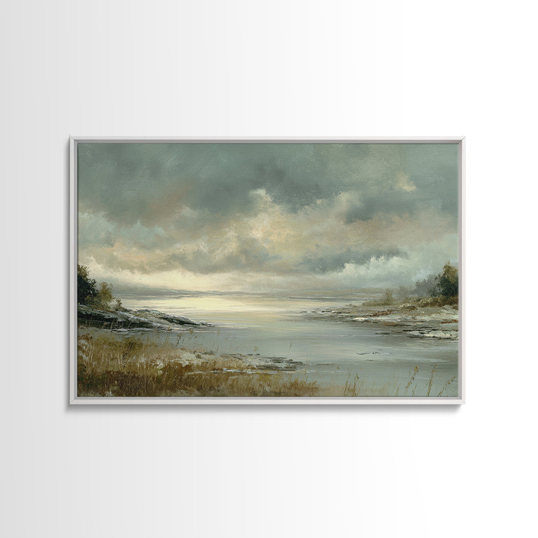 Romantic Cloudscape in Blush and Ivory Framed Canvas Print, Guest Bedroom Art, Wall Art Prints, Bedroom Decor, Fine Art, Guest, GBA-3x2-15