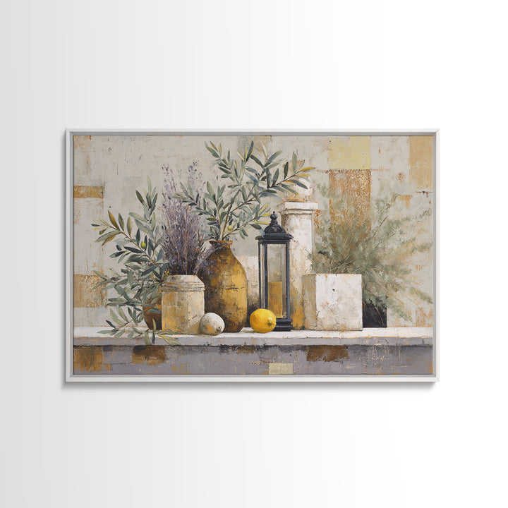 Olive Branch Still Life Canvas Print, Guest Bedroom Art, Set of 3 Wall Art, Bedroom Decor, Fine Art, Guest, Bedroom Prints, GBA-3x2-21