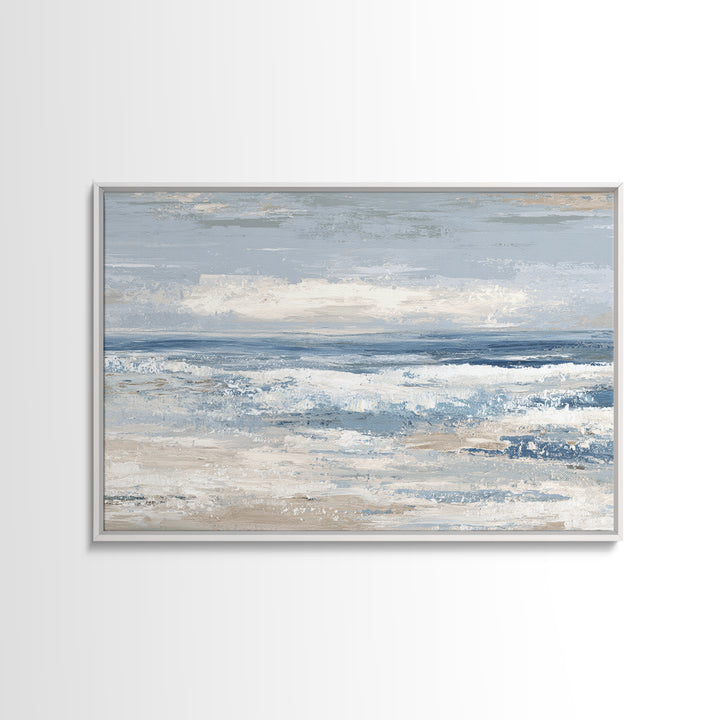 Coastal Dunes in Pale Blue and Sand Canvas Print, Guest Bedroom Art, Bedroom Wall Decor, Bedroom Decor, Fine Art, Guest, GBA-3x2-33