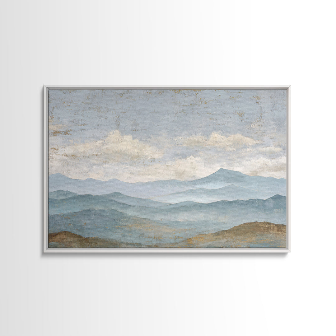 Gentle Rain over Distant Hills Canvas Print, Guest Bedroom Art, Pink Wall Art, Bedroom Decor, Abstract Art, Guest, New Home, GBA-3x2-52