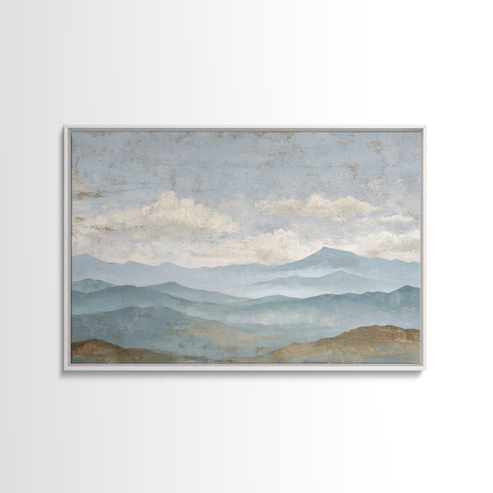 Gentle Rain over Distant Hills Canvas Print, Guest Bedroom Art, Pink Wall Art, Bedroom Decor, Abstract Art, Guest, New Home, GBA-3x2-52