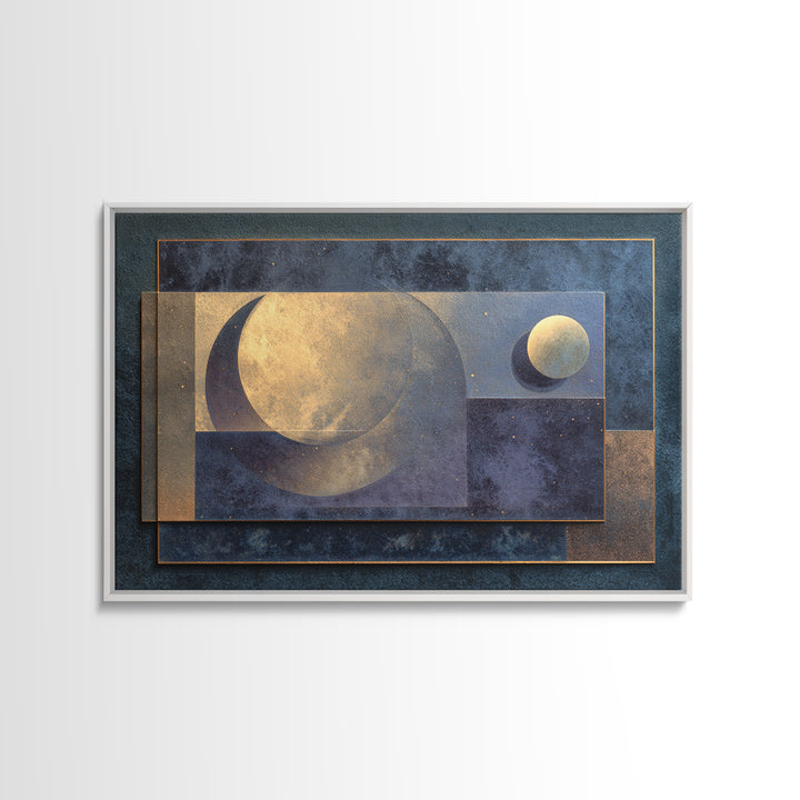Minimal Moon and Stars Composition Canvas Print, Guest Bedroom Art, Neutral Decor, Bedroom Decor, Fine Art, Guest, Wall Art, GBA-3x2-68