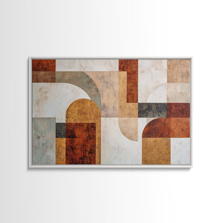 Warm Abstract Arches Framed Canvas Print, Guest Bedroom Art, Home Decor, Bedroom Decor, Fine Art, Guest, Printable Art, GBA-3x2-7