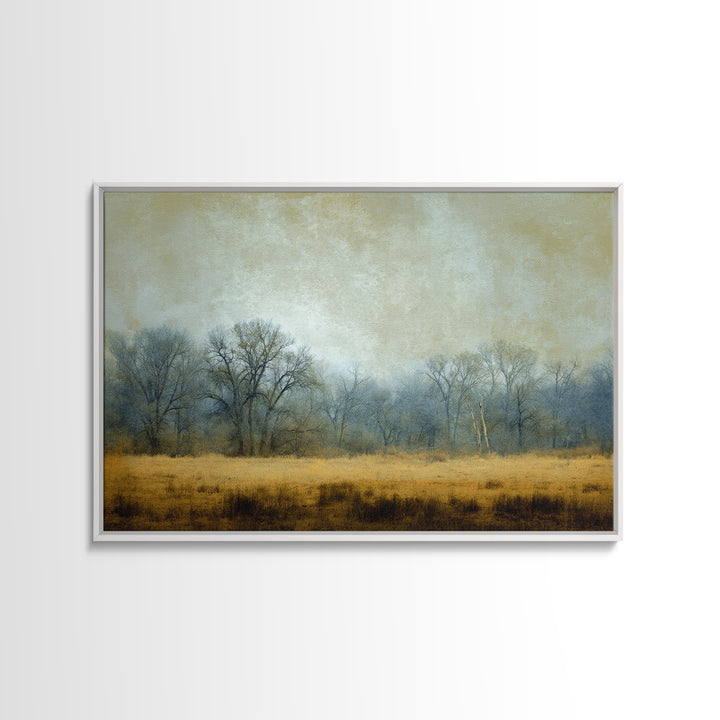 Monochrome Forest Silhouette Canvas Print, Guest Bedroom Art, Farmhouse Wall Art, Bedroom Decor, Fine Art, Guest, GBA-3x2-89