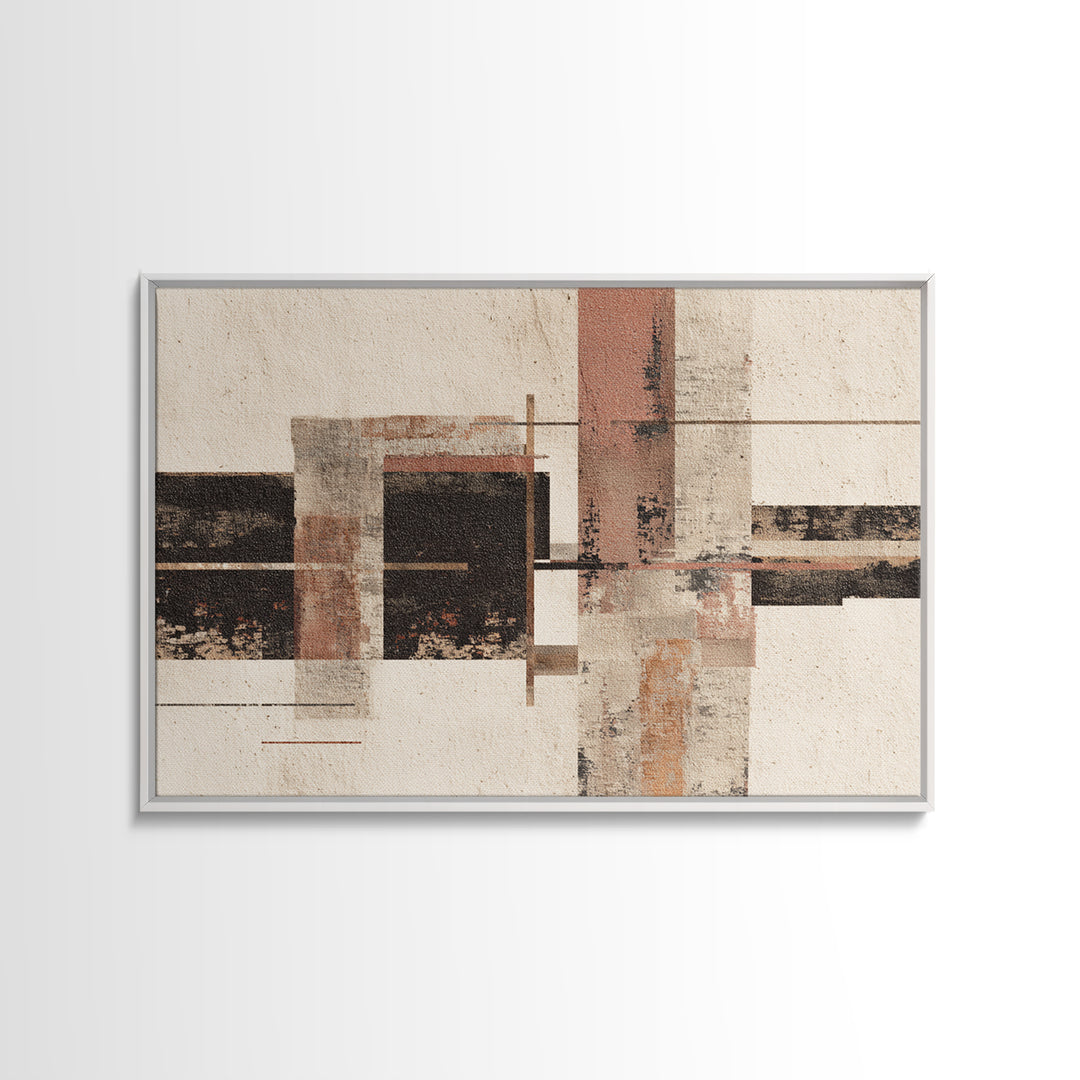 Abstract Woven Texture Framed Canvas Print, Guest Bedroom Art, Bedroom Wall Art, Bedroom Decor, Abstract Art, Guest, GBA-3x2-90