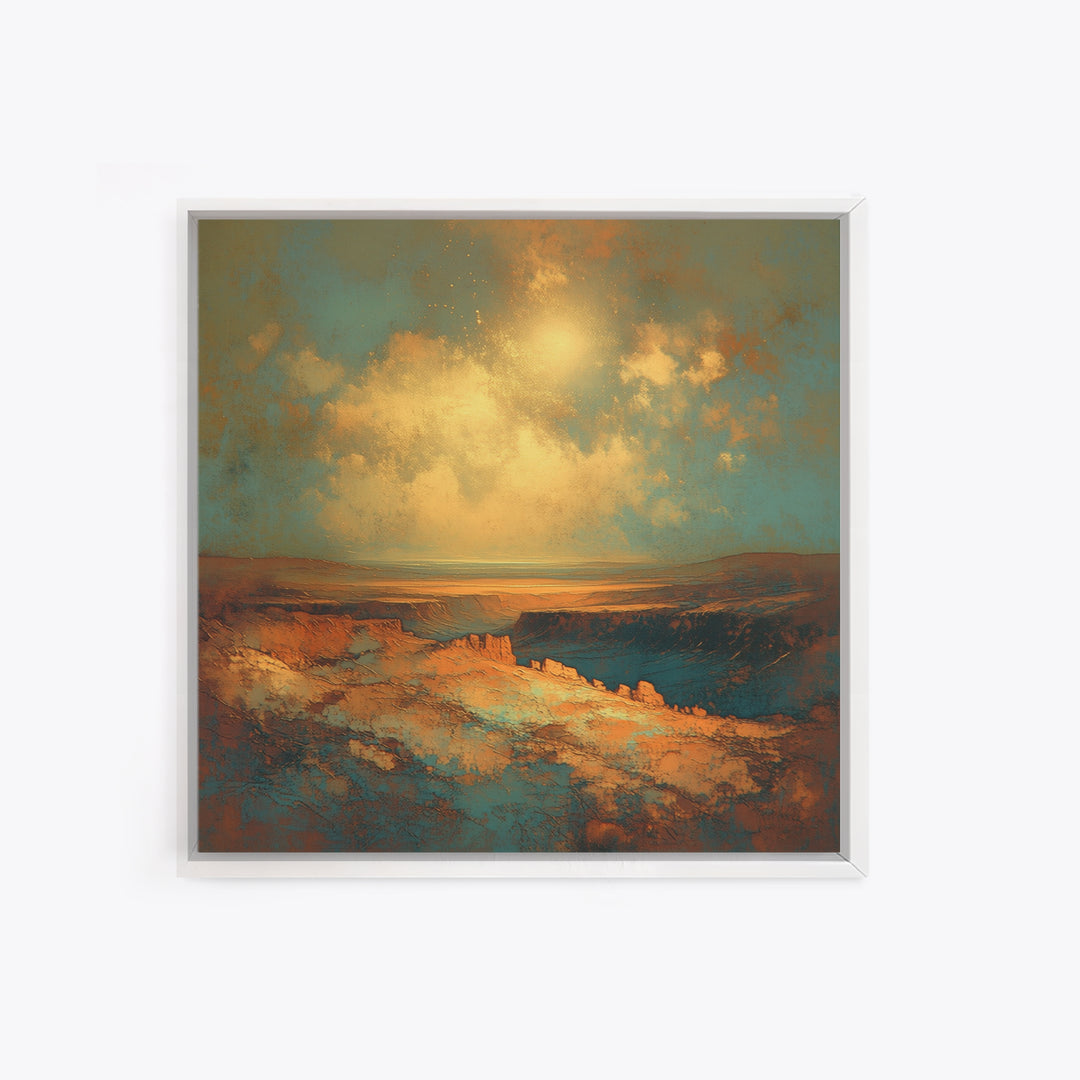 Serene Desert Horizon Canvas Print, General Fine Art, Gallery Decor, Living Room Decor, Fine Art, Wall Art, Home Decor, GEN-1x1-17