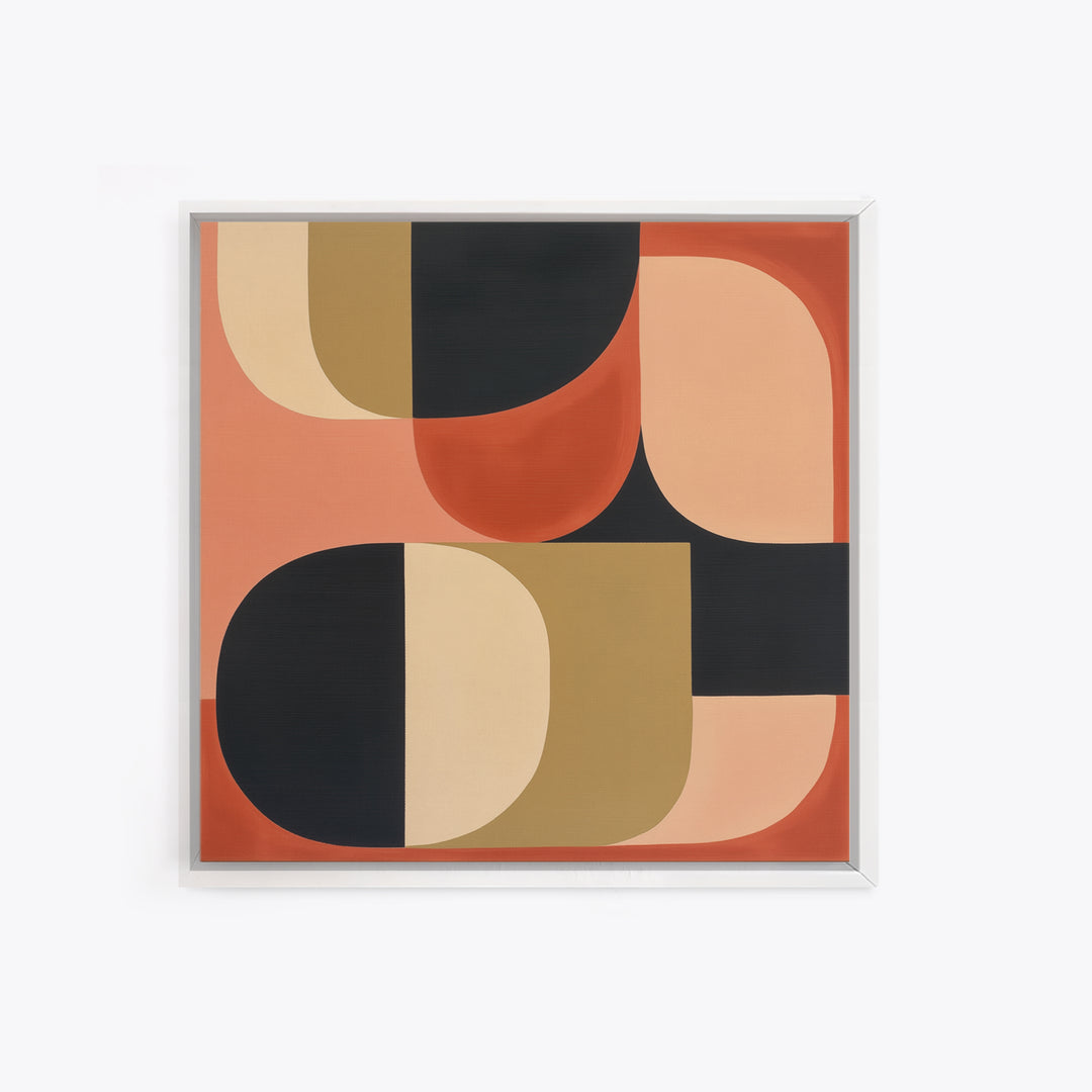 Warm Terracotta Abstract Canvas Print, General Fine Art, Bedroom Decor, Living Room Decor, Abstract Art, Minimalist Decor, GEN-1x1-30