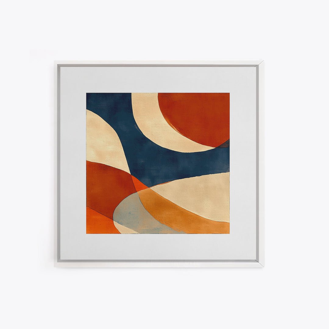 Warm Terracotta Abstract Canvas Print, General Fine Art, Bedroom Decor, Living Room Decor, Abstract Art, Minimalist Decor, GEN-1x1-54