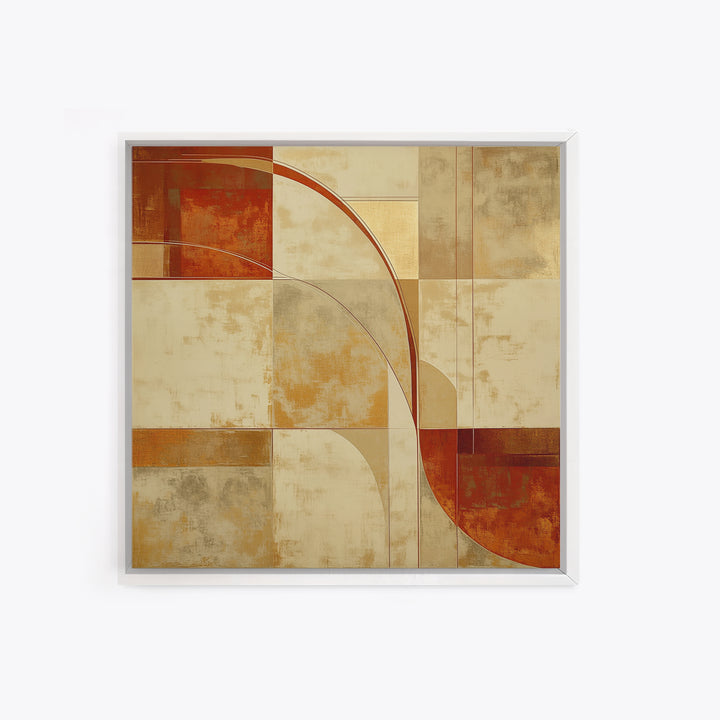 Earthy Plaster Texture Abstract Canvas Print, General Fine Art, Luxury Decor, Living Room Decor, Abstract Art, GEN-1x1-87
