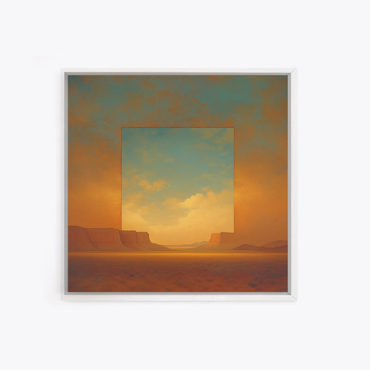 Serene Desert Horizon Canvas Print, General Fine Art, Contemporary Art, Living Room Decor, Fine Art, Digital Art, GEN-1x1-89