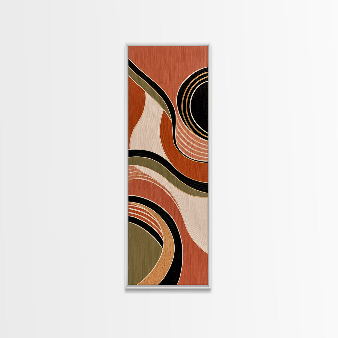 Warm Terracotta Abstract Canvas Print, General Fine Art, Neutral Decor, Living Room Decor, Fine Art, Home Decor, GEN-1x3-18