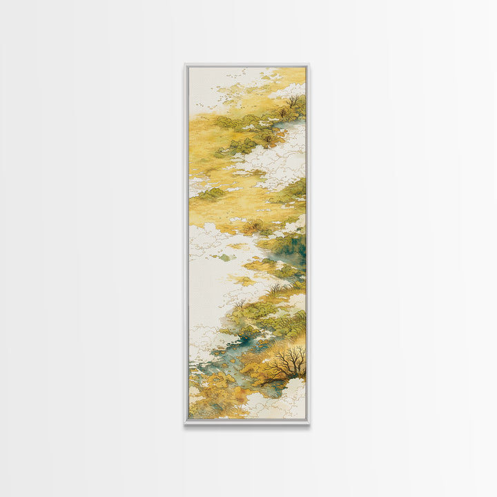 Elegant Ink Wash Landscape Canvas Print, General Fine Art, Wall Decor, Living Room Decor, Fine Art, Original Painting, GEN-1x3-32