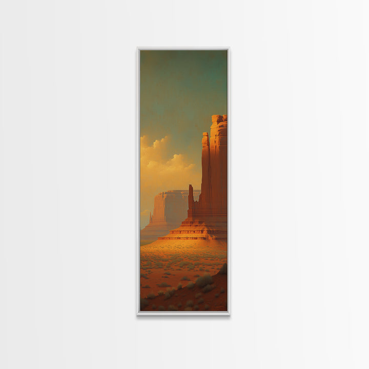 Serene Desert Horizon Canvas Print, General Fine Art, Poster, Living Room Decor, Fine Art, Wall Art Prints, Mid Century Modern, GEN-1x3-77
