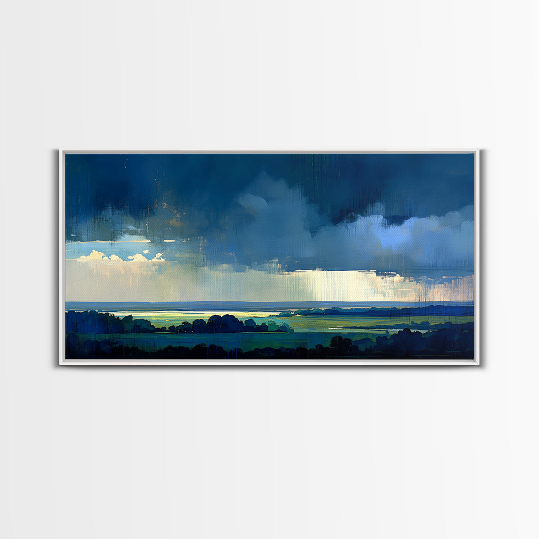 Quiet Abstract Landscape Canvas Print, General Fine Art, Decor, Living Room Decor, Fine Art, Digital Wall Art, GEN-2x1-21