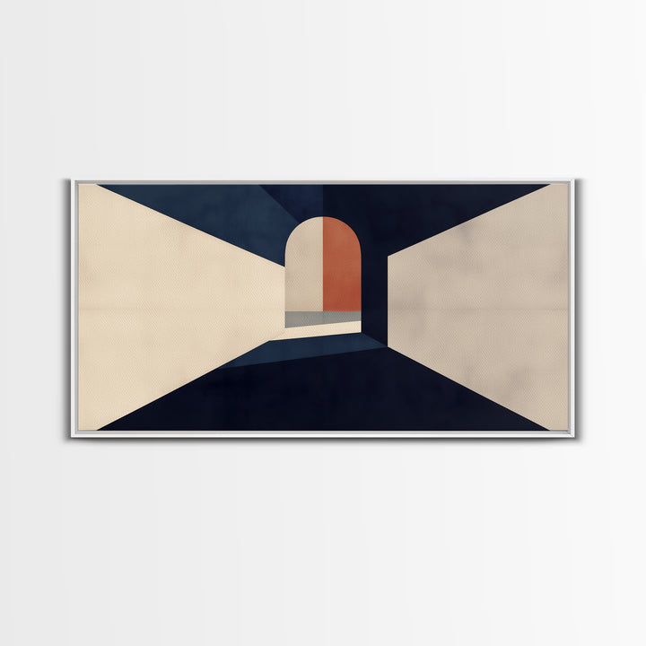 Monochrome Architectural Arch Composition Canvas Print, General Fine Art, Wall Art, Living Room Decor, Oil Painting, GEN-2x1-32