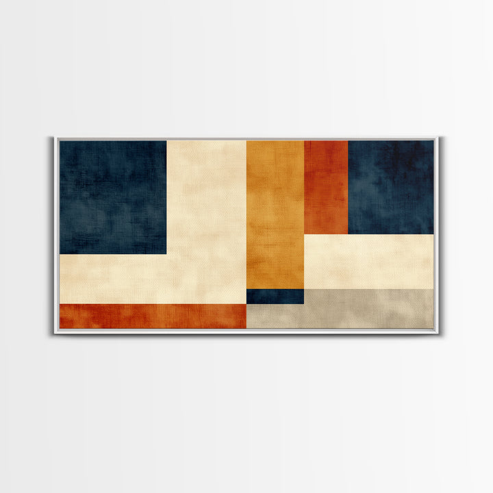 Modern Geometric Composition Canvas Print, General Fine Art, Art, Living Room Decor, Abstract Art, Mid Century Modern, GEN-2x1-54