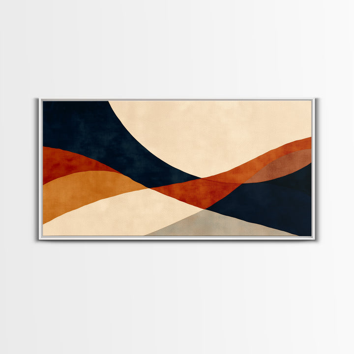Warm Terracotta Abstract Canvas Print, General Fine Art, Print, Living Room Decor, Abstract Art, Art Deco, Wall Hanging, GEN-2x1-98