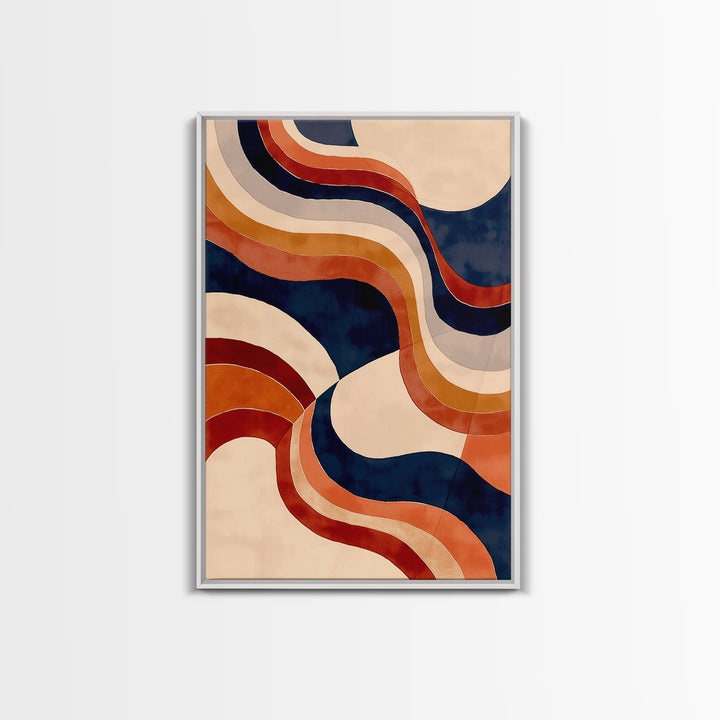 Warm Terracotta Abstract Canvas Print, General Fine Art, Wall Art, Living Room Decor, Abstract Art, Printable, GEN-2x3-14