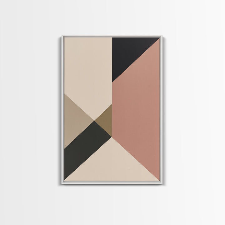 Modern Geometric Composition Framed Canvas Print, General Fine Art, Home Decor, Living Room Decor, Abstract Art, GEN-2x3-18