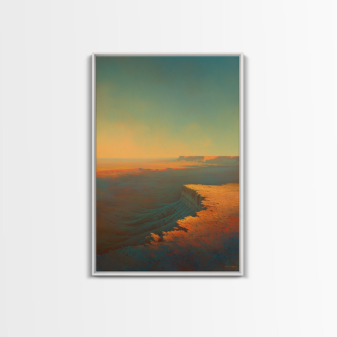 Serene Desert Horizon Canvas Print, General Fine Art, Printable Wall Art, Living Room Decor, Fine Art, Canvas Wall Art, GEN-2x3-49