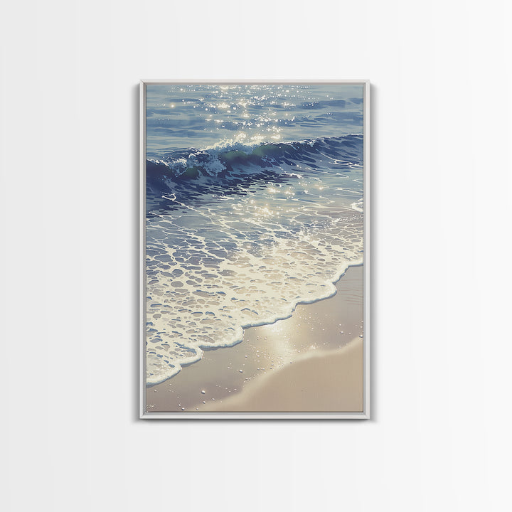 Coastal Water Study Canvas Print, General Fine Art, Mid Century Modern, Living Room Decor, Fine Art, Bedroom Decor, GEN-2x3-61