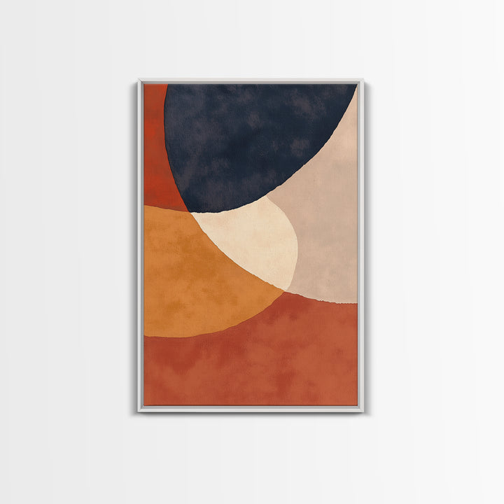 Warm Terracotta Abstract Canvas Print, General Fine Art, Digital Art, Living Room Decor, Fine Art, Art Nouveau, GEN-2x3-86