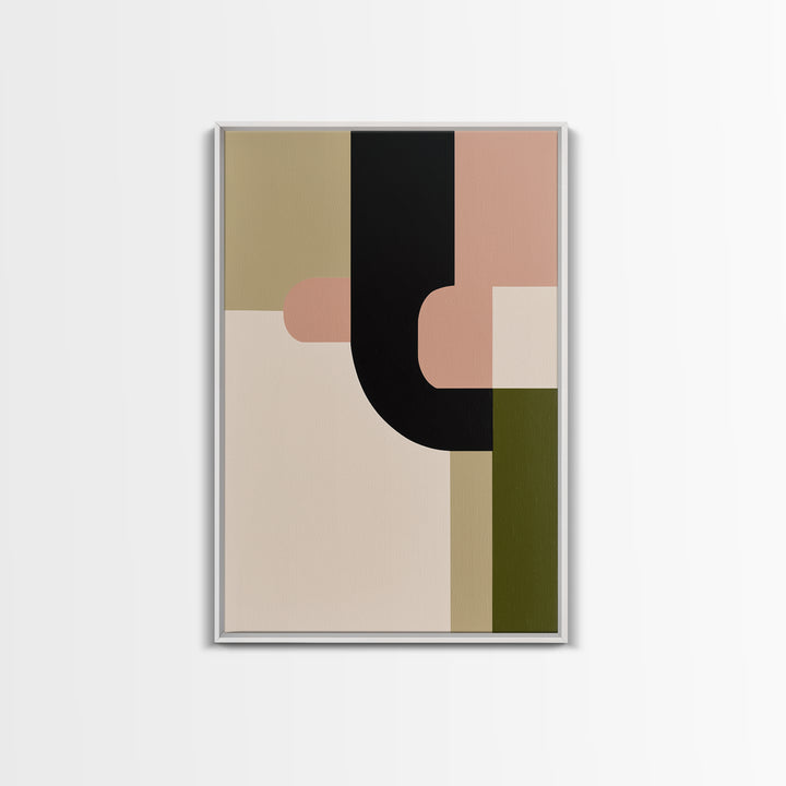Modern Geometric Composition Framed Canvas Print, General Fine Art, Printable, Living Room Decor, Fine Art, Framed Wall Art, GEN-2x3-90