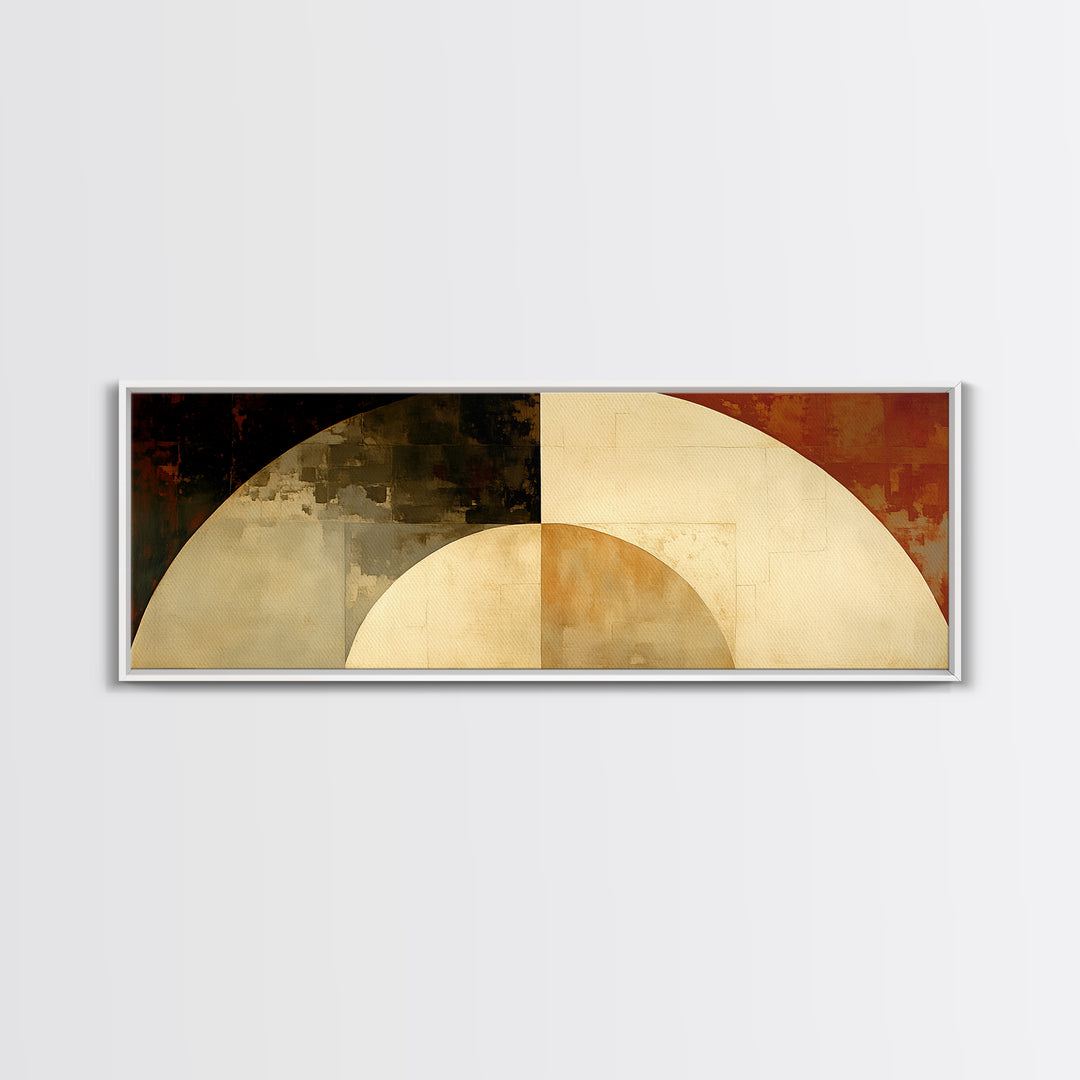 Monochrome Architectural Arch Composition Framed Canvas Print, General Fine Art, Bedroom Decor, Living Room Decor, Oil Painting, GEN-3x1-28
