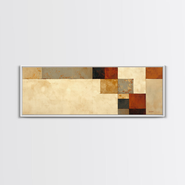Modern Geometric Composition Canvas Print, General Fine Art, Wall Art Prints, Living Room Decor, Abstract Art, GEN-3x1-50