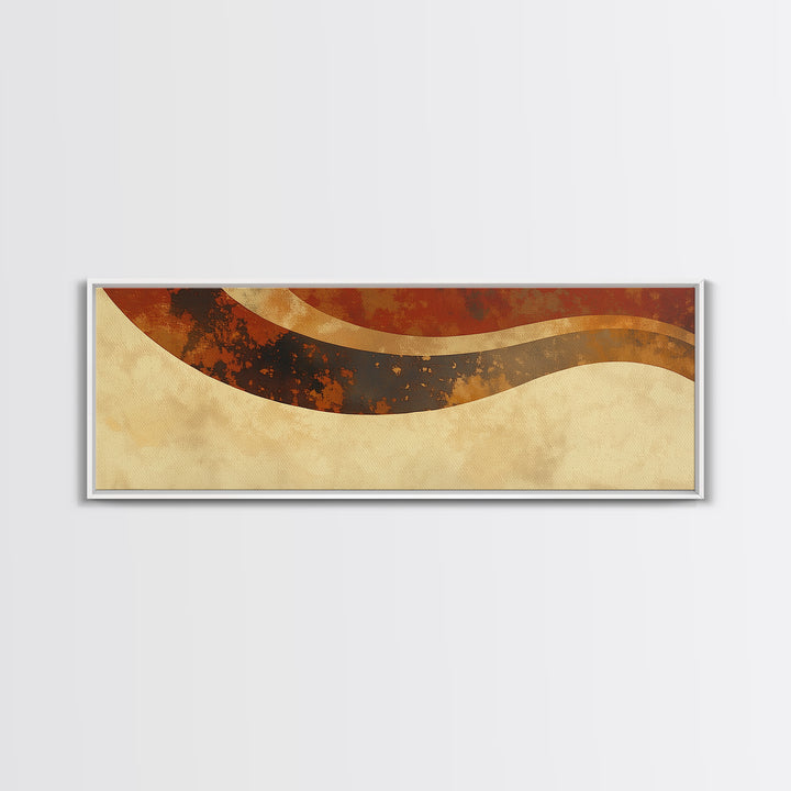 Warm Terracotta Abstract Canvas Print, General Fine Art, Original Art, Living Room Decor, Abstract Art, Boho Decor, GEN-3x1-94