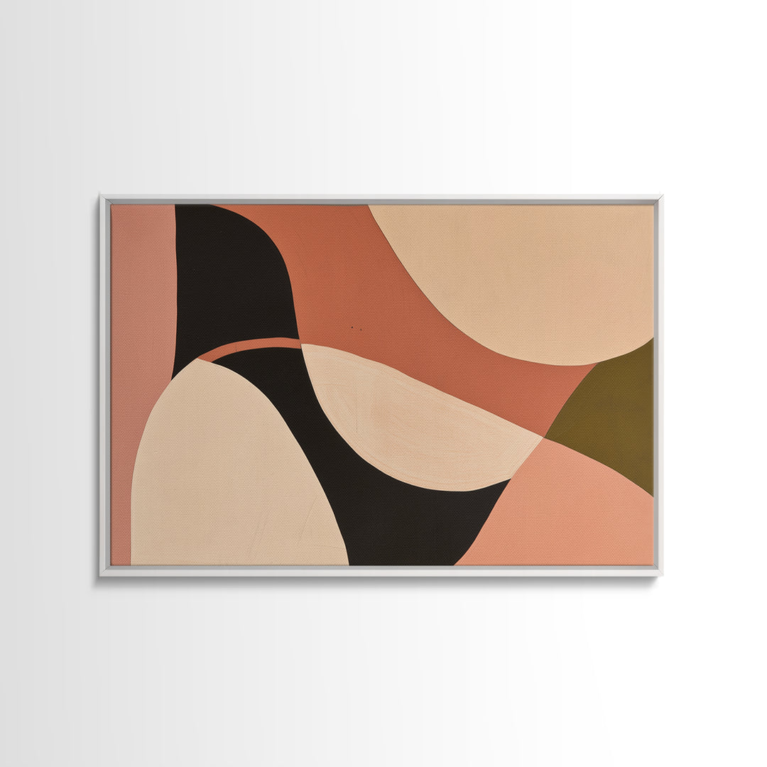 Warm Terracotta Abstract Canvas Print, General Fine Art, Original Art, Living Room Decor, Abstract Art, Boho Decor, GEN-3x2-34