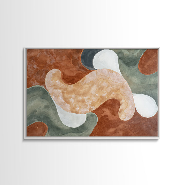 Warm Terracotta Abstract Canvas Print, General Fine Art, Original Art, Living Room Decor, Abstract Art, Boho Decor, GEN-3x2-58