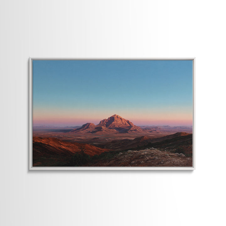 Serene Desert Horizon Framed Canvas Print, General Fine Art, Gallery Decor, Living Room Decor, Fine Art, Wall Art, GEN-3x2-69