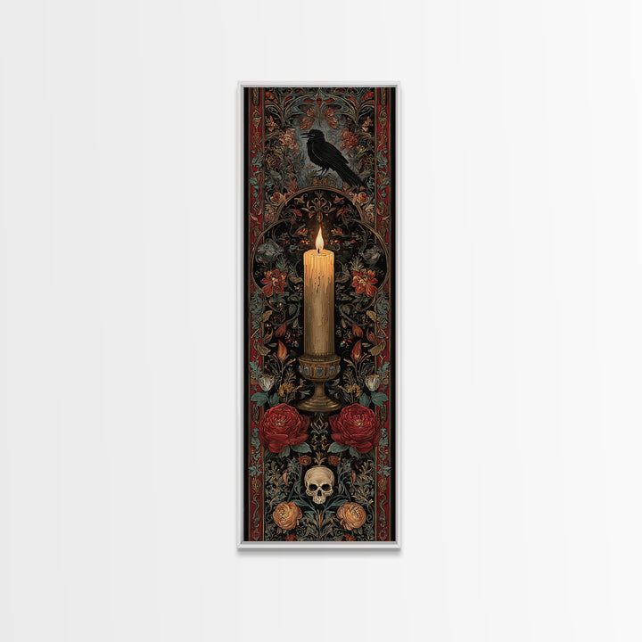 Medieval Illuminated Border Canvas Print, Gothic Art, Room Decor, Living Room Decor, Fine Art, Gothic, Printable Wall Art, GOT-1x3-28