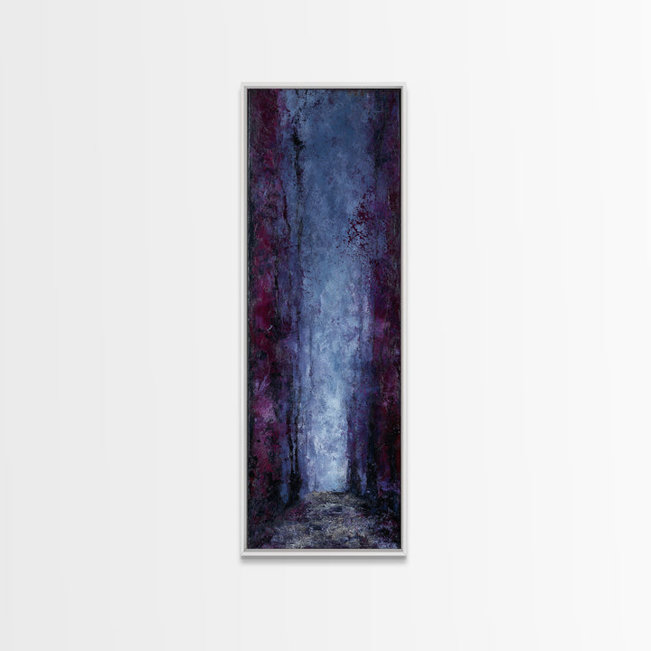 Haunted Forest Path Framed Canvas Print, Gothic Art, Dark Academia Decor, Living Room Decor, Oil Painting, Gothic, GOT-1x3-79